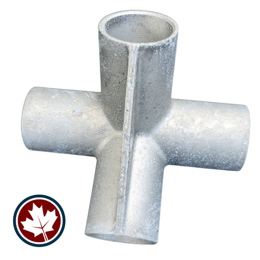 Heavy Duty Frame Fitting - 4 Prong - 1.75"