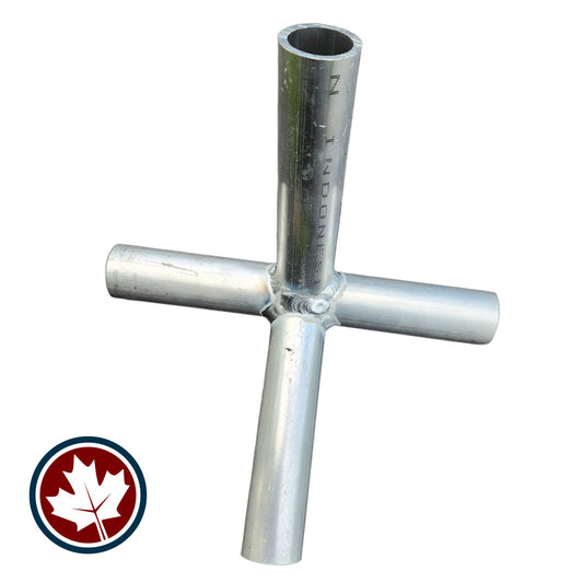 Aluminum Frame Fitting - 4 Prong - 1.5"