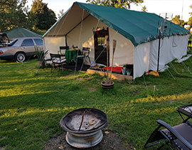 Canvas Wall Tent with Rain Fly
