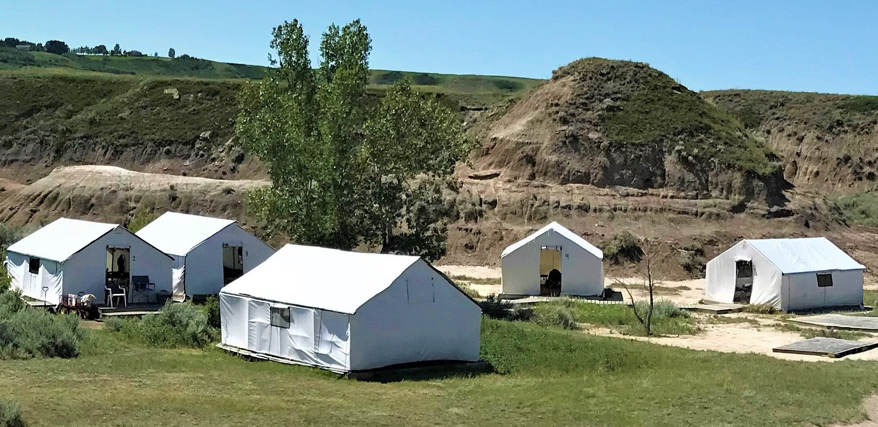 Canvas Wall Tent Camp