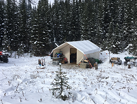 Winter Canvas Wall Tent