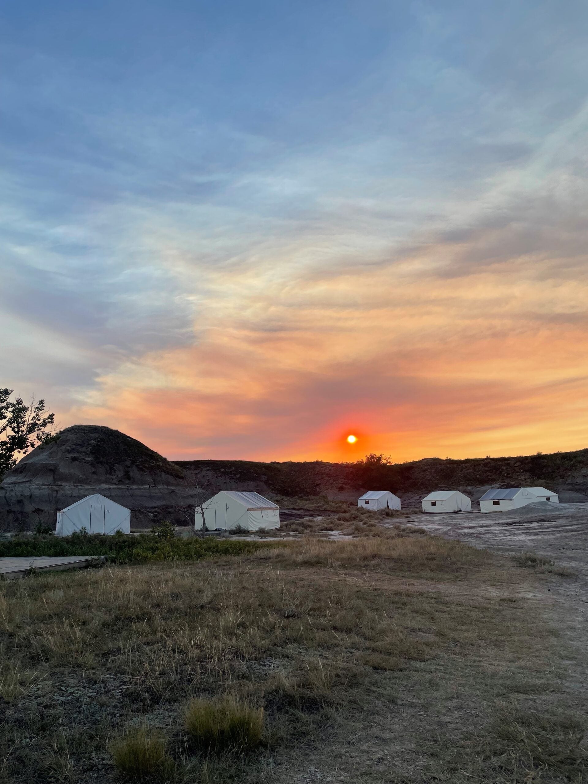 Canvas Wall Tent Canadian Sundown